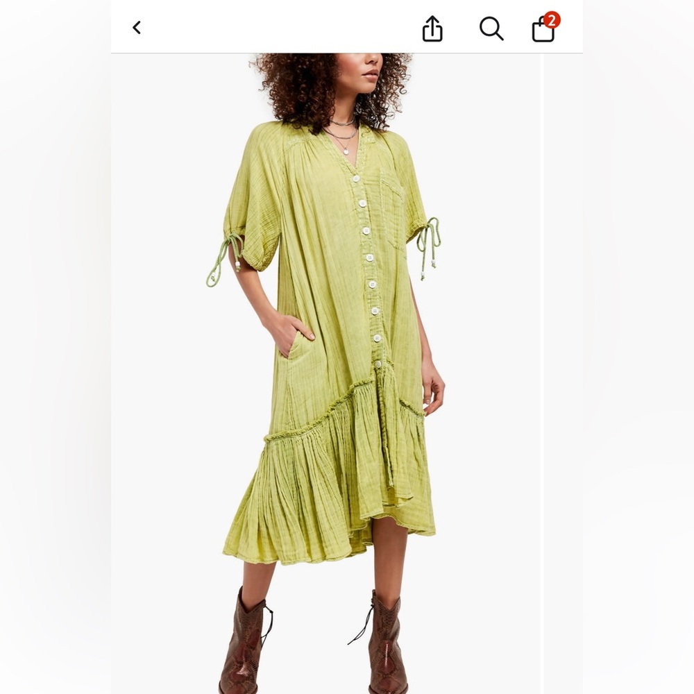 Free People maya midi dress